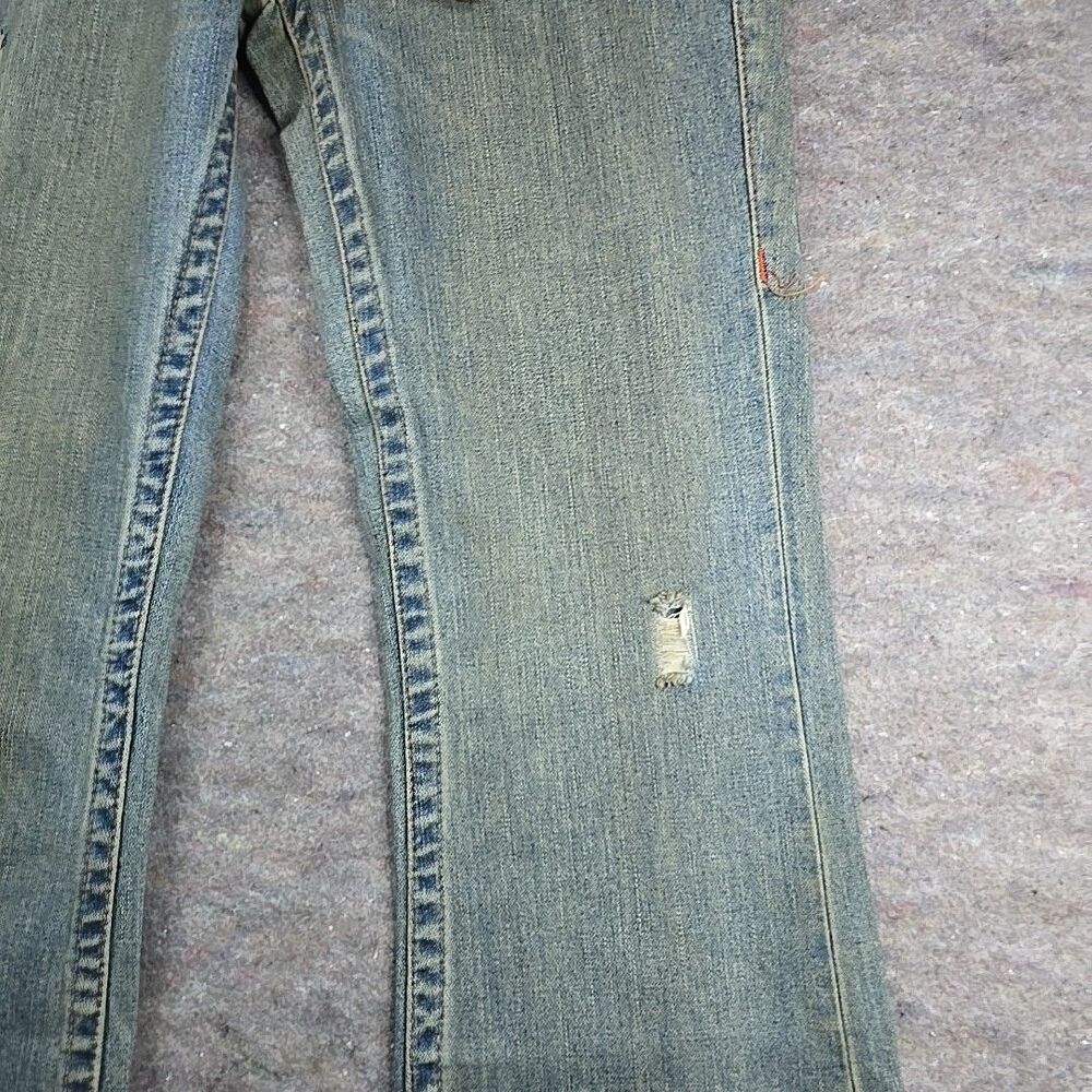 NWT True Religion Jeans Embroidered Size 29 Y2K Bobby Flare Lady Godiva Denim - Picture 4 of 15